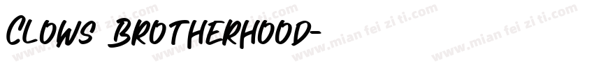 Clows Brotherhood字体转换